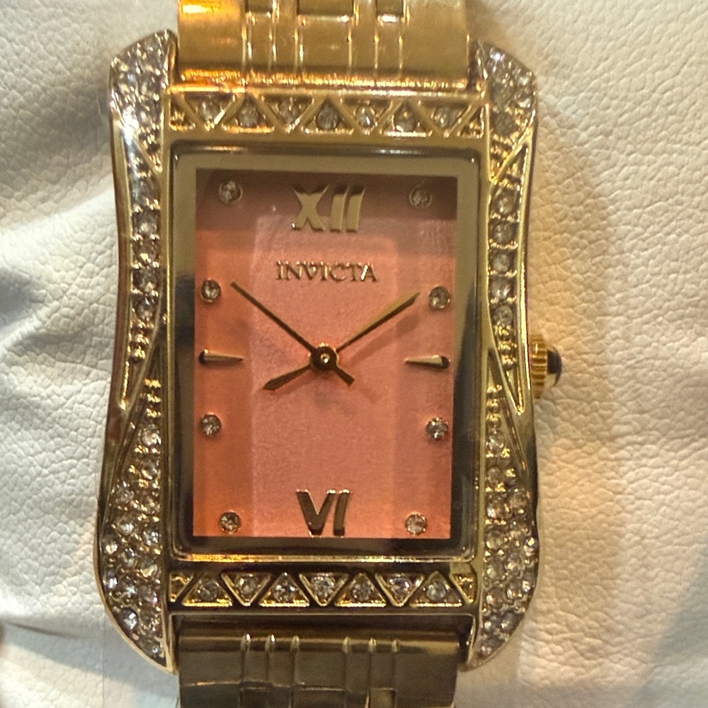 #65 Invicta Wildflower Women’s Watch, 26mm, Gold/Pink Dial